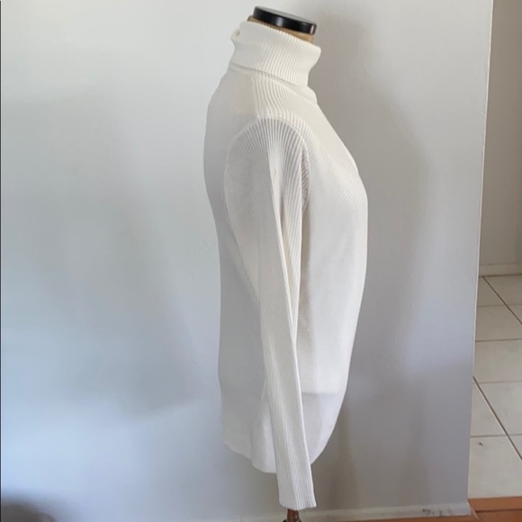 NWT Tahari Cashmere Blend Ribbed Turtleneck Swtr - Picture 2 of 7